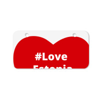 Love Estonia, Hashtag Heart, Estonia Bicycle License Plate | Artistshot