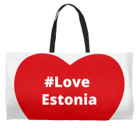 Love Estonia, Hashtag Heart, Estonia Weekender Totes | Artistshot