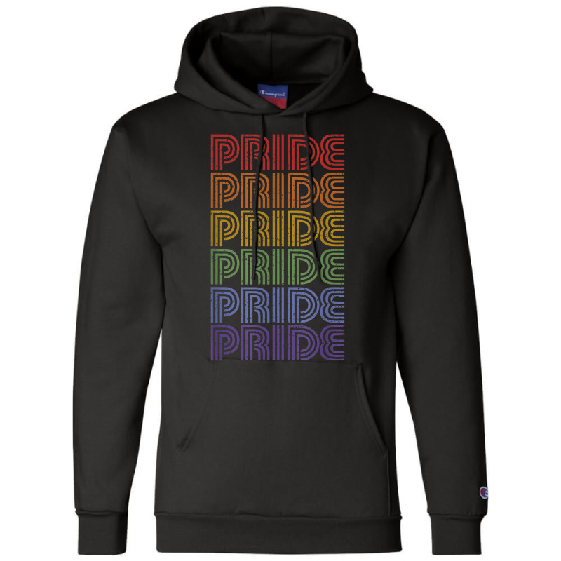 National Gay Pride March Vintage Rainbow Lgbt Equality Champion Hoodie by RayDesign | Artistshot