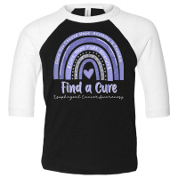 Rainbow Cure Hope Fight Strength Esophageal Cancer Awareness T Shirt Toddler 3/4 Sleeve Tee | Artistshot