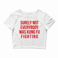 Surely Not Everybody Was Kung Fu Fighting Crop Top | Artistshot