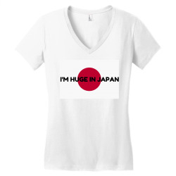 huge in japan Women's V-Neck T-Shirt | Artistshot