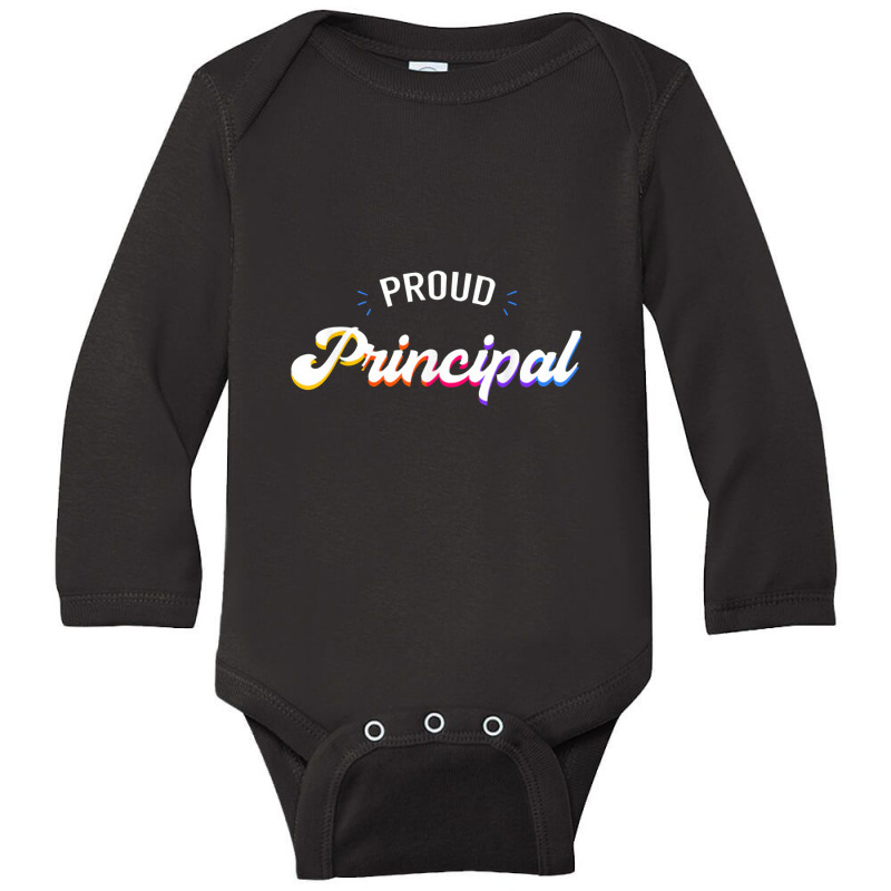 Proud Principal Head Teacher School Headmaster Long Sleeve Baby Bodysuit by metamuffinsart | Artistshot