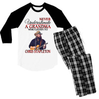 Vintage Movies  Musicians Day Gift Men's 3/4 Sleeve Pajama Set | Artistshot