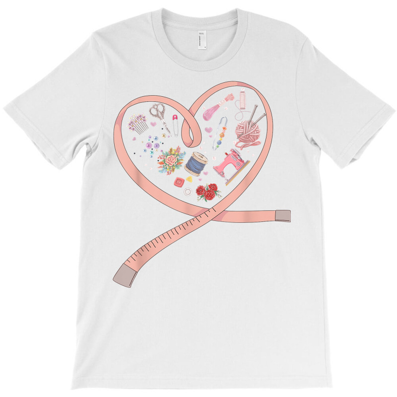 Womens Sewing Is My Heart Tee Quilting Loves Sewing Machines T Shirt T-shirt | Artistshot