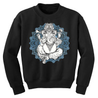 Hindu Elephant God Ganesha Tshirt  Oriental India Henna Tee Youth Sweatshirt | Artistshot