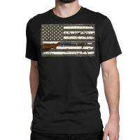 Mens Sporting Clays   Skeet Usa Flag   Clay Target Shooting T Shirt Classic T-shirt | Artistshot