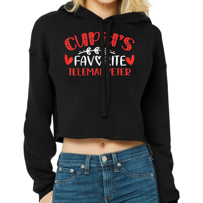 Cupid's Favorite Telemarketer Romance Couples Men Women T Shirt Cropped Hoodie by cm-arts | Artistshot