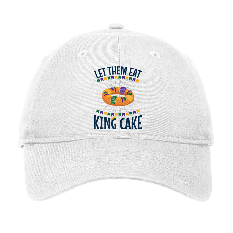 Mardi Gras King Cake T Shirt Funny Quote Carnival Adjustable Cap | Artistshot