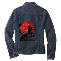 Samurai The Ghost Design Ladies Denim Jacket | Artistshot