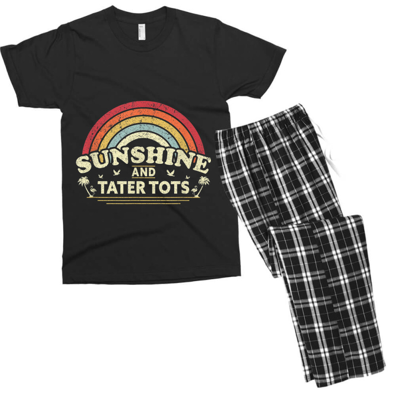 Sunshine Tater Tots  For Men Or Women Retro Country Cartoon Character Men's T-shirt Pajama Set | Artistshot