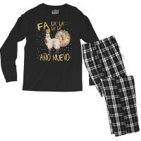 Fa La La Ano Nuevo  Graciosa Llama  T Shirt Apparel Gift Men's Long Sleeve Pajama Set | Artistshot