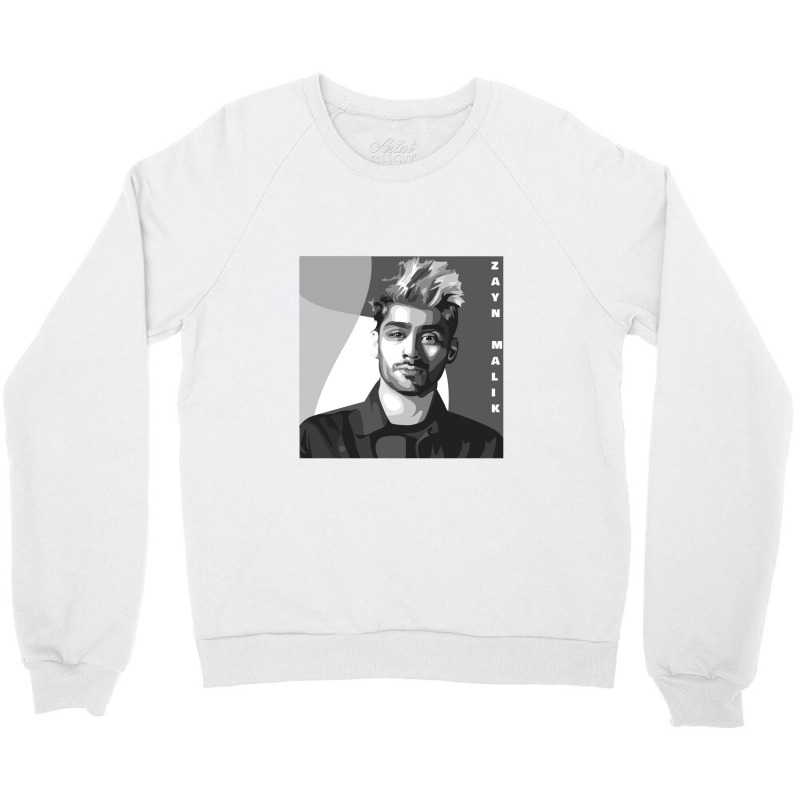 Zayn Malik Bw  One Direction Crewneck Sweatshirt by theweirdgotchiclub | Artistshot