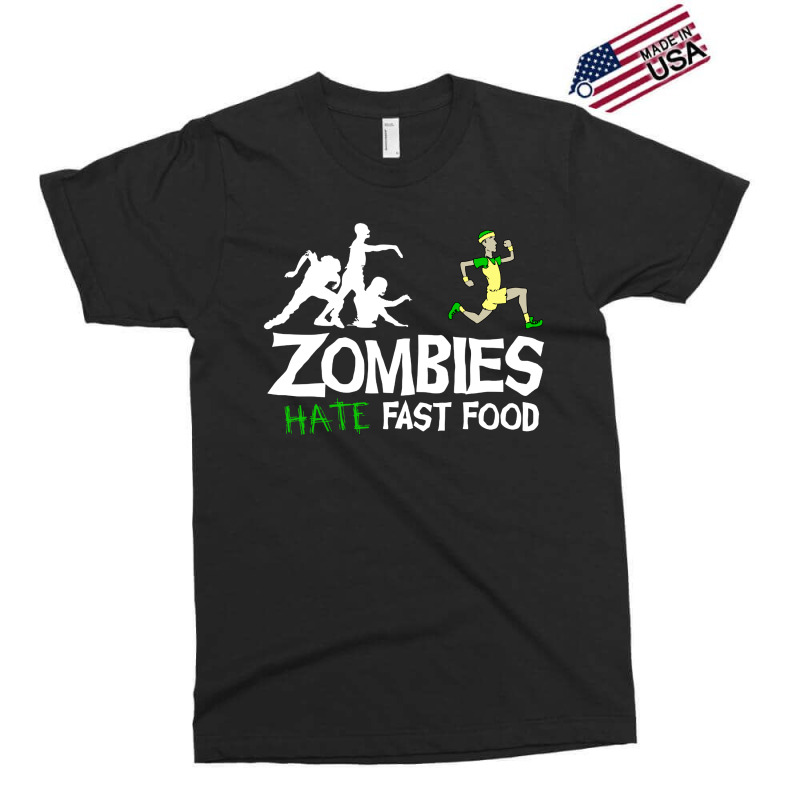 Zombies Hate Fast Food Exclusive T-shirt | Artistshot