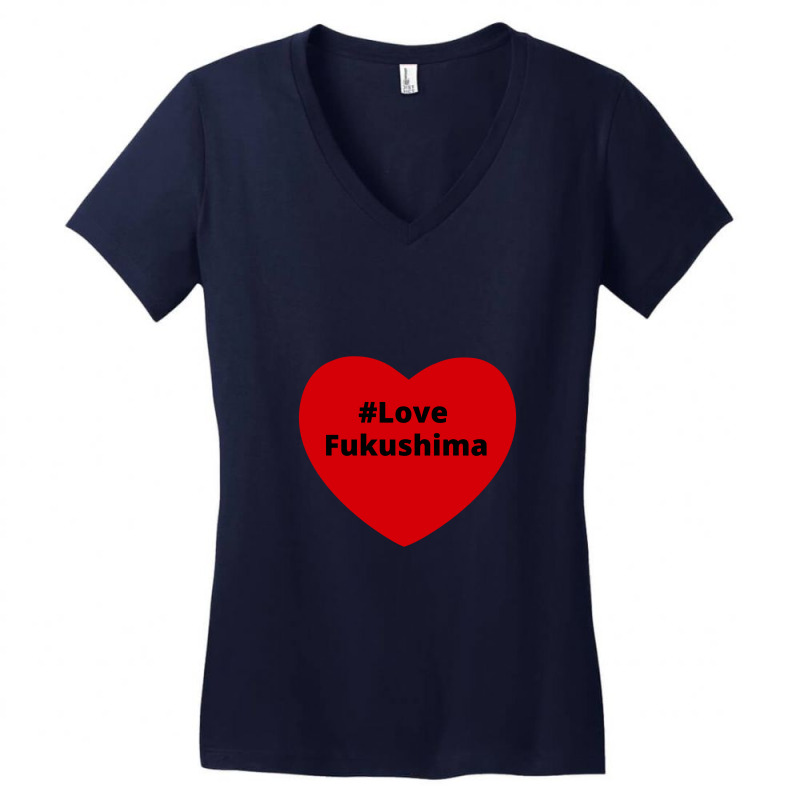 Love Fukushima, Hashtag Heart, Love Fukushima 2 Women's V-neck T-shirt | Artistshot