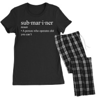 Submariner Definition  I Pigboat Submersible Nuclear Women's Pajamas Set | Artistshot