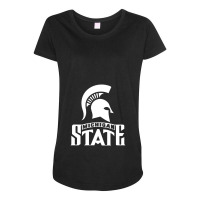 Michigan State Maternity Scoop Neck T-shirt | Artistshot