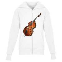 Contrabass Double Bass Music T Shirt Tee Tees T Shirt Tshirt Youth Zipper Hoodie | Artistshot