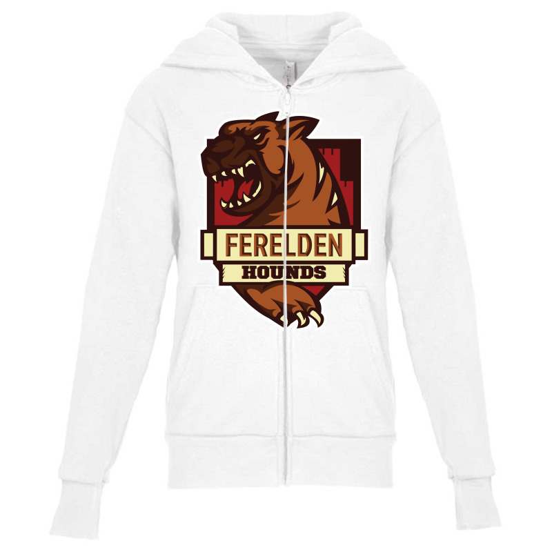 Ferelden Hounds Youth Zipper Hoodie by SilviaMartinez | Artistshot