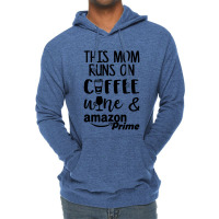 This Mom Runs On Coffee Lightweight Hoodie | Artistshot