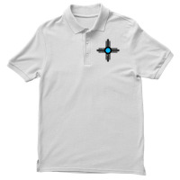 Zia Sun Blue Men's Polo Shirt | Artistshot