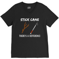 Stick Cane There's Different Orientation & Mobility Teacher V-neck Tee | Artistshot