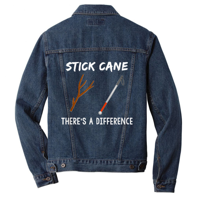 Stick Cane There's Different Orientation & Mobility Teacher Men Denim Jacket | Artistshot