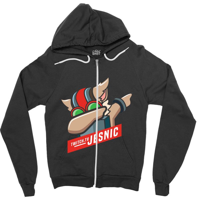 Ziggs Dab Jesnic Zipper Hoodie by theweirdgotchiclub | Artistshot