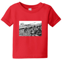 Battle Of Kursk 2nd Ss Panzer Division Soldiers Tiger I Tank 1943 Baby Tee | Artistshot