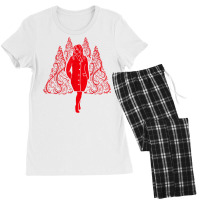 Funny Melania Trump Shirt Red Tree Xmas Party Costume Women's Pajamas Set | Artistshot