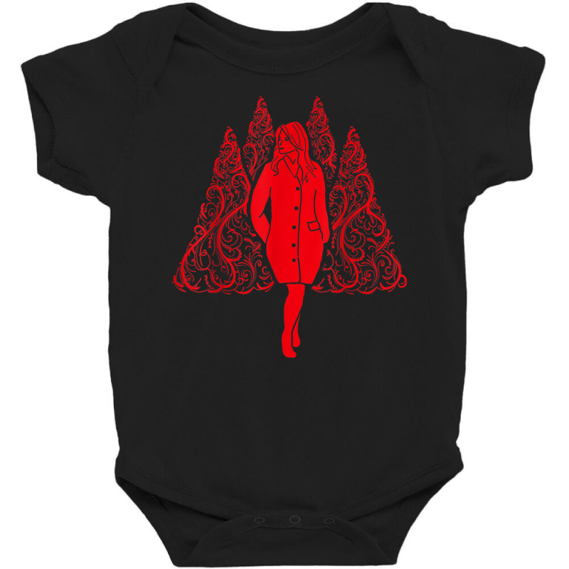 Funny Melania Trump Shirt Red Tree Xmas Party Costume Baby Bodysuit by cm-arts | Artistshot