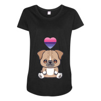 Omnisexual Boxer Lgbtqia Pride Flag Anime Kawaii Dog Premium Maternity Scoop Neck T-shirt | Artistshot