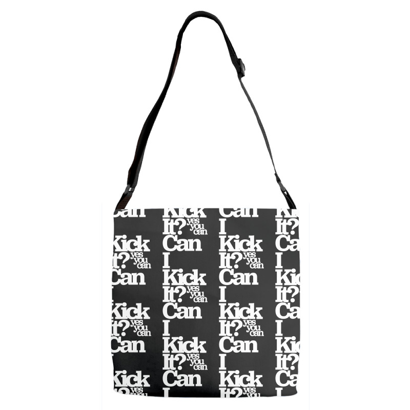 Can I Kick It Yes You Can! Great Gift For Old School Hiphop Heads Adjustable Strap Totes | Artistshot