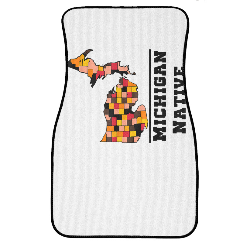 Love Raised Born State Michigan Native T Shirt Front Car Mat | Artistshot