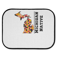 Love Raised Born State Michigan Native T Shirt Rear Car Mat | Artistshot