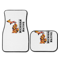 Love Raised Born State Michigan Native T Shirt Full Set Car Mats | Artistshot