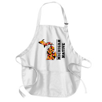 Love Raised Born State Michigan Native T Shirt Medium-length Apron | Artistshot