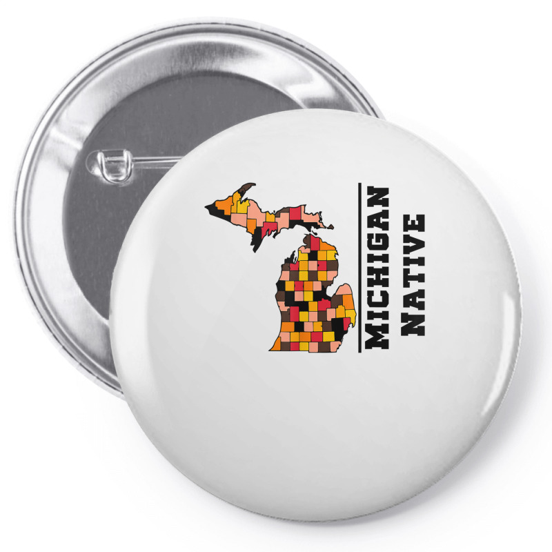 Love Raised Born State Michigan Native T Shirt Pin-back Button | Artistshot