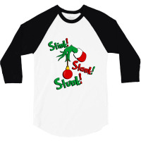 Grinch   Stink! Stank! Stunk! (non Distressed)    Grinch 3/4 Sleeve Shirt | Artistshot