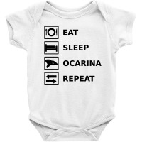 Eat Sleep Ocarina Repeat Baby Bodysuit | Artistshot