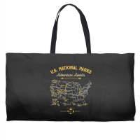 National Parks T Map Camping Twomen Men Hiking Weekender Totes | Artistshot