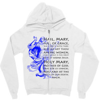 Hail Mary   Catholicism Zipper Hoodie | Artistshot