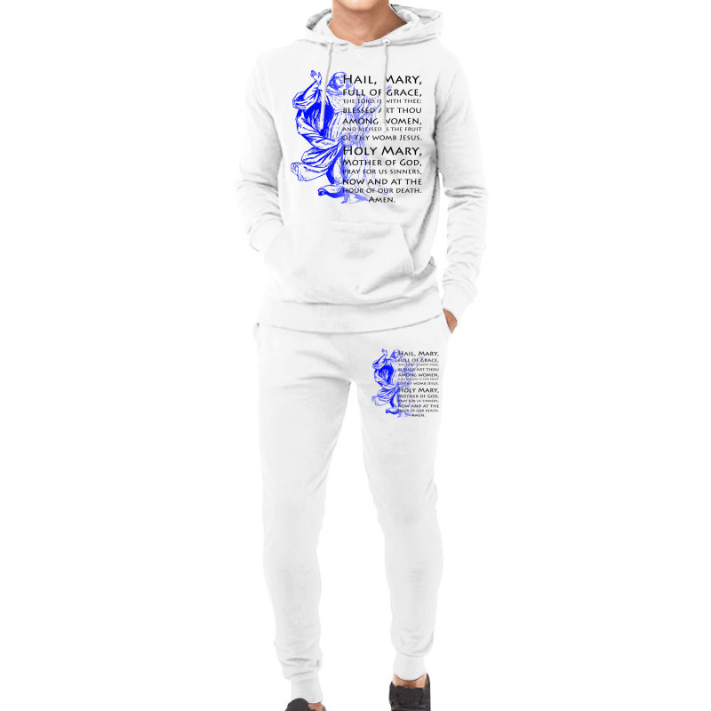 Hail Mary   Catholicism Hoodie & Jogger Set | Artistshot