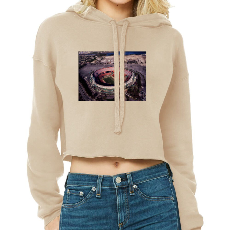 Candlestick Park Cropped Hoodie by agodraws | Artistshot