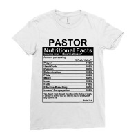 Pastor Nutritional Facts Ladies Fitted T-shirt | Artistshot