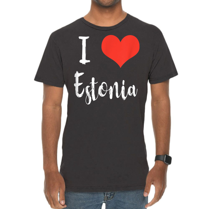 I Love Estonia T Shirt Vintage T-shirt | Artistshot