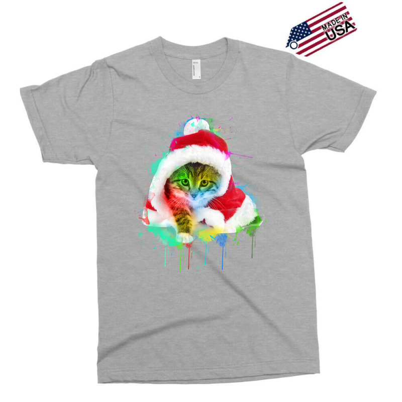 Merry Christmas Cat Exclusive T-shirt | Artistshot