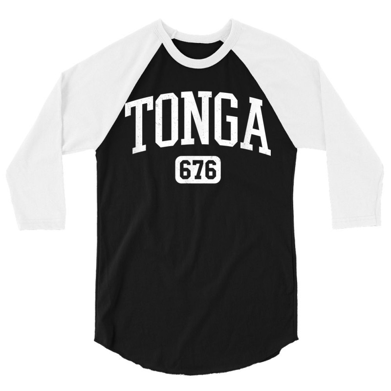 Tonga 676 Country Area Code Tongan Pride Mens Womens 3/4 Sleeve Shirt by cm-arts | Artistshot