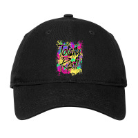 Totally Rad 80s Paint Splash Color Run 1980s Party Mens My Favorite Adjustable Cap | Artistshot