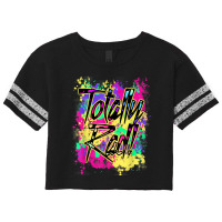 Totally Rad 80s Paint Splash Color Run 1980s Party Mens My Favorite Scorecard Crop Tee | Artistshot